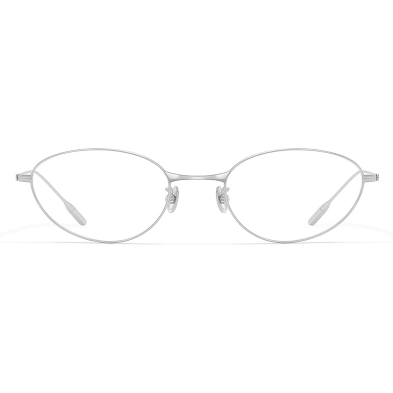 Овальные очки Cat Eye насыщенных цветов из чистого титана с эффектом выцветания